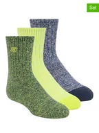 Skarpetki damskie - Skechers Skarpety (6 par) w kolorze granatowo-żółto-zielonym - miniaturka - grafika 1