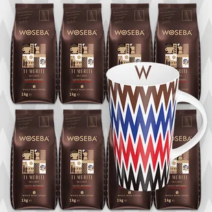 Woseba Ti Meriti Gusto Raffinato ziarno 1000 g  zestaw 8 szt - Kawa - miniaturka - grafika 1