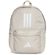 Plecaki - Plecak adidas Classic Back-To-School 3-Stripes IS7047 - beżowy - miniaturka - grafika 1