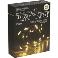 Oświetlenie świąteczne - Łańcuch świetlny 20 micro LED ciepłe białe - miniaturka - grafika 1