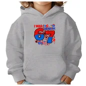 Bluzy dla dziewczynek - BLUZA DZIECIĘCA 67 SIX SEVEN VIRAL 122-128 CHŁOPIĘCA DZIEWCZĘCA PREZENT - miniaturka - grafika 1