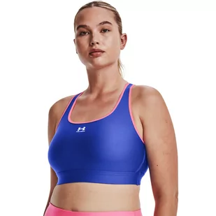 Biustonosz treningowy Under Armour UA Authentics Mid Padless - niebieski - UNDER ARMOUR - Bielizna sportowa damska - miniaturka - grafika 1