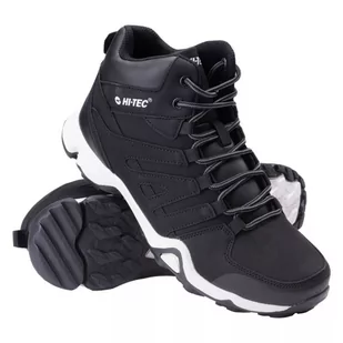 ﻿Hi-Tec Tander Mid Black Męskie Obuwie Casualowe o - Buty trekkingowe męskie - miniaturka - grafika 1