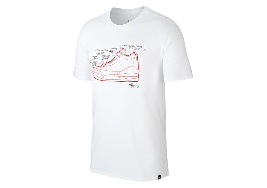 Nike Air Jordan Aj 3 Tee White