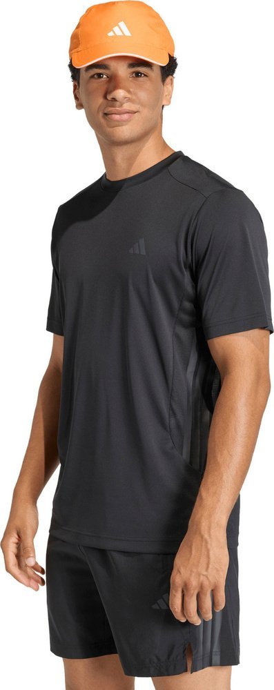 Adidas Koszulka męska adidas Tech Essentials Workout 3-Stripes czarna KQ7485 L