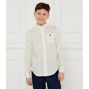 POLO RALPH LAUREN Lniana koszula Regular Fit - Bluzki dla chłopców - miniaturka - grafika 1