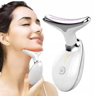 Masażery - MASAŻER LIFTINGUJĄCY 3W1 UJĘDRNIAJĄCY SONICZNY LIFTING SZYJA TWARZY EMS - miniaturka - grafika 1