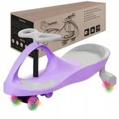 Chodziki - Jeździk Grawitacyjny Pojazd Autko Fioletowy Dla Dzieci Kółka LED TWISTCAR - miniaturka - grafika 1