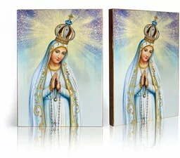 Ikona religijna Matka Boża Fatimska - Ikony i obrazy sakralne - miniaturka - grafika 1
