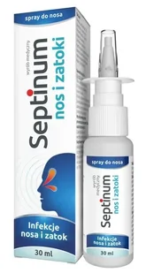 Septinum nos i zatoki, spray do nosa, 30 ml - Przeziębienie i grypa - miniaturka - grafika 1