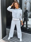 Dresy damskie - Komplet dresowy damski SANELIS szary Dstreet AY0986-XL - miniaturka - grafika 1