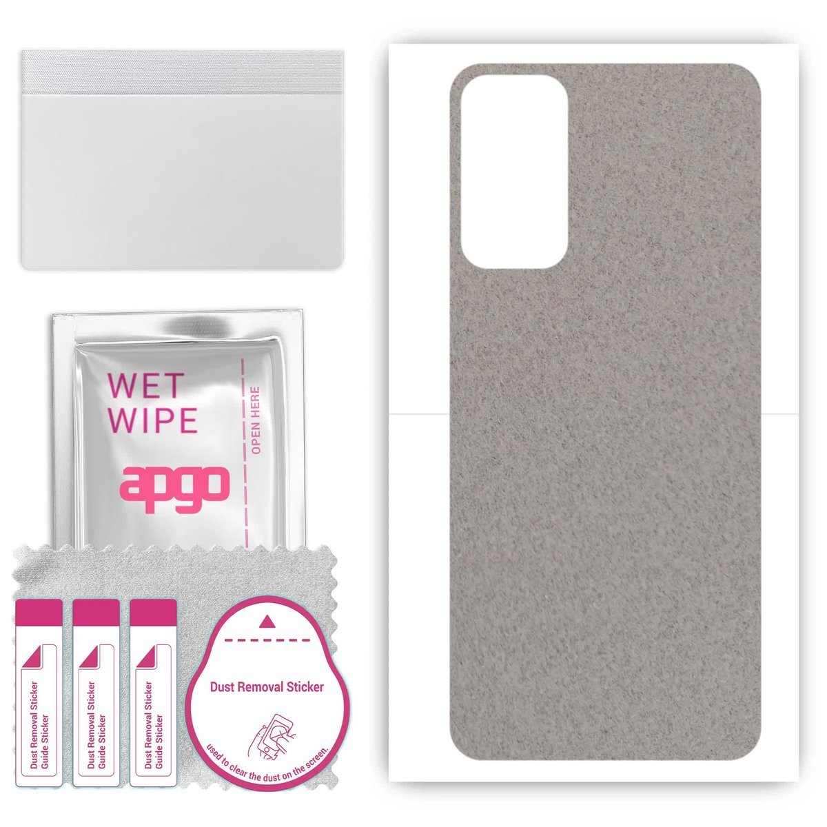 Folia naklejka skórka strukturalna na TYŁ Zamsz do Samsung Galaxy M13 - Zamsz Szary - apgo SKINS