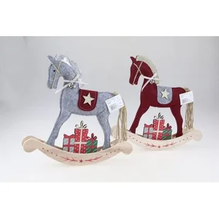 Figurka świąteczna konik na biegunach 23 x 23 cm - Ozdoby bożonarodzeniowe - miniaturka - grafika 1