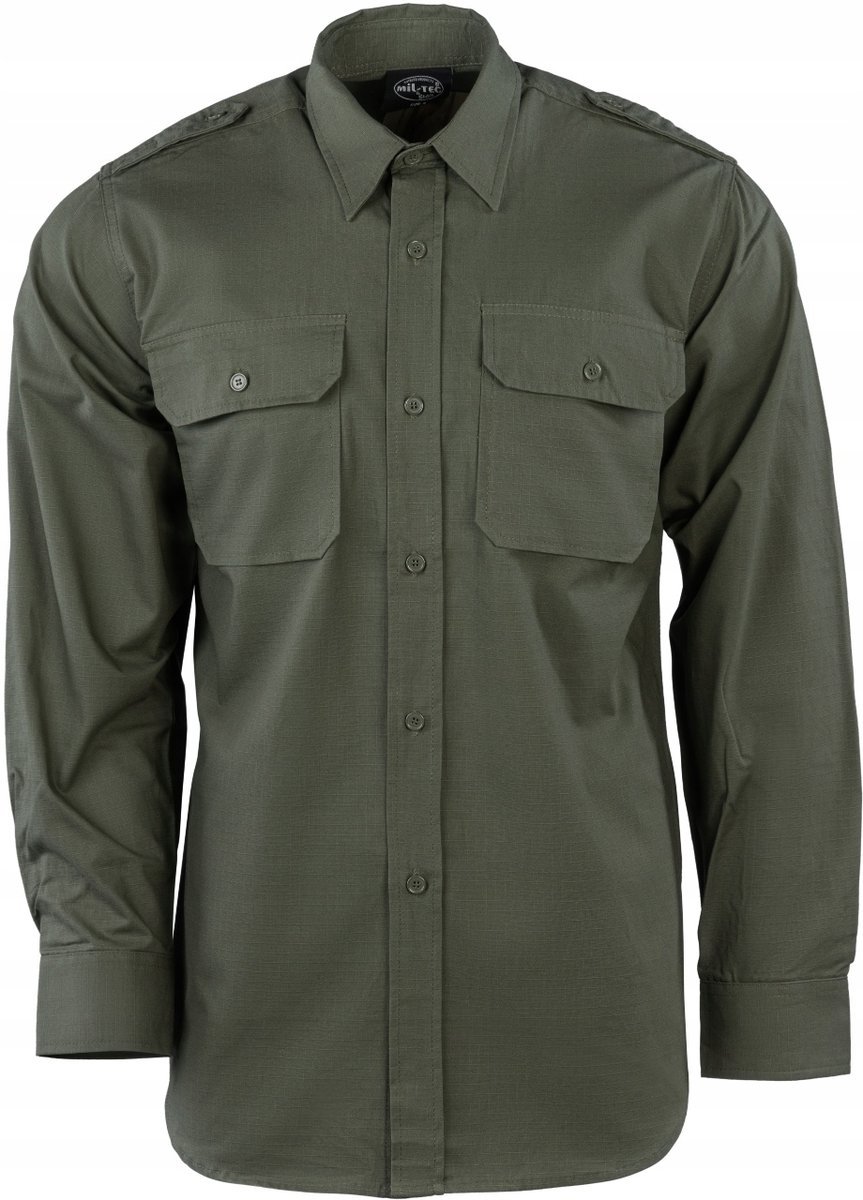Mil-Tec Koszula Bawełniana Wojskowa Oliwkowa XXL
