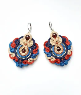 Kolczyki sutasz etno kolorowe - Kolczyki - miniaturka - grafika 1