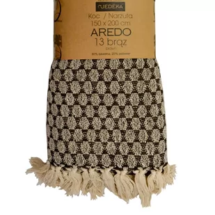 Koc 150 x 200 Bawełniany Boho Aredo 13 Brąz - Koce - miniaturka - grafika 2