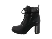 Botki damskie - Mustang Damskie sztyblety 15M0142001, czarne, 41 EU, czarny, 41 EU - miniaturka - grafika 1