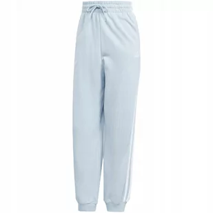 Spodnie damskie adidas Essentials 3-Stripes French Terry Loose-Fit niebiesk - Dresy damskie - miniaturka - grafika 1