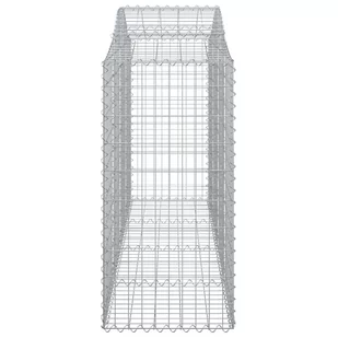 VIDAXL Kosze gabionowe, 13 szt, 200x50x100/120cm, galwanizowane żelazo - Ogrodzenia - miniaturka - grafika 6