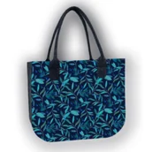 Torebki damskie - Duża Damska Torba Filcowa na ramię w listki Lady Oleander - miniaturka - grafika 1