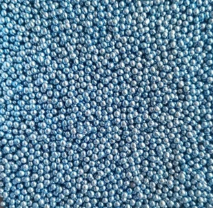 PEREŁKI CUKROWE METALICZNE niebieski jasne 4mm 50g - Dodatki do ciast w proszku - miniaturka - grafika 1