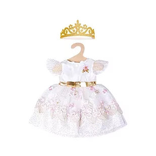 Heless Heless 1132 - sukienka księżniczki dla lalek w stylu kwiat wiśni ze złotą koroną, rozmiar 28 - 35 cm 1132 - Sukienki i spódniczki dla dziewczynek - miniaturka - grafika 1
