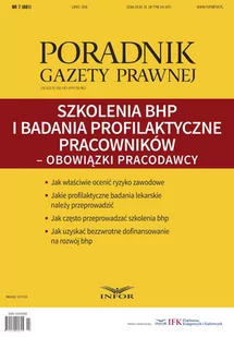 Szkolenia BHP i badania profilaktyczne pracowników. Obowiązki pracodawcy - E-booki - prawo - miniaturka - grafika 1