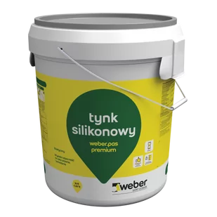 Silikonowa masa tynkarska Weber pas premium 30kg - Zaprawy budowlane - miniaturka - grafika 1