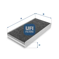 Filtry kabinowe - Filtr, wentylacja przestrzeni pasażerskiej UFI Filtry 54.160.00 - miniaturka - grafika 1