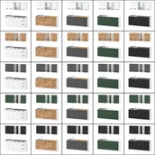 Meble kuchenne - Meble Kuchenne Drewniane Z Blatem Kuchnia Nowoczesna Rest 2.0m Dąb Wotan - miniaturka - grafika 1