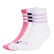 Skarpetki dla dzieci - Skarpetki dziecięce adidas Ribbed Socks White 3 Pack XS - miniaturka - grafika 1