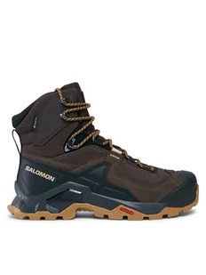 Salomon Trekkingi Quest Element GORE-TEX L47216100 Brązowy - Buty trekkingowe męskie - miniaturka - grafika 1