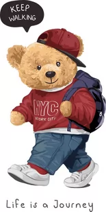 Naprasowanka Miś Ralph Z Misiem Modna 125 - Pasmanteria Naprasowanka Miś Ralph Z Misiem Modna 125 - Pasmanteria - miniaturka - grafika 1