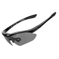 Okulary sportowe - Okulary rowerowe fotochromowe z filtrem UV 400 czarne ROCKBROS - miniaturka - grafika 1