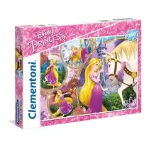 Clementoni Puzzle 250, Princess Tangled, księżniczki, 7+ - Zabawki kreatywne - miniaturka - grafika 1