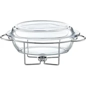 Pozostałe akcesoria kuchenne - Ambition NACZYNIE ŻAROODPORNE Z PODGRZEWACZEM OWALNE 4.5 L SAULE zakupy dla domu i biura! 29368 - miniaturka - grafika 1