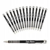 Długopisy - Długopisy z grawerem metalowe reklamowe personalizowane własne logo 50szt - miniaturka - grafika 1