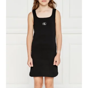 CALVIN KLEIN JEANS Sukienka - Sukienki i spódniczki dla dziewczynek - miniaturka - grafika 1