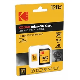 Karta pamięci KODAK 128gb UHS-I U3 V30 A1 + Adapter - Karty pamięci - miniaturka - grafika 1