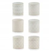 Pozostałe akcesoria do uprawy roślin - Osłonka Ceramiczna Doniczka Biała Kremowa 16 cm - miniaturka - grafika 1