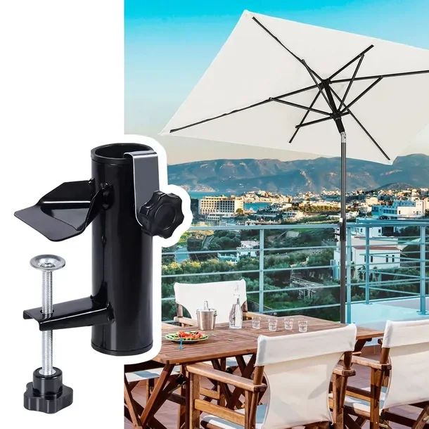 Parasol Ogrodowy Przeciwsłoneczny Sekey Kremowy 200 X 125 Cm + Uchwyt