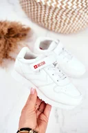 Buty dla dziewczynek - Big Star Buty Dziecięce GG374057 Na Rzep Białe 33 - miniaturka - grafika 1