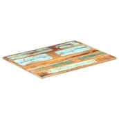 Blaty meblowe i parapety okienne - vidaXL Prostokątny blat do stołu, 60x80 cm, 15-16 mm, drewno z odzysku vidaXL - miniaturka - grafika 1