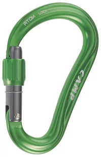 Camp Atom Lock Karabinek, green 2020 Karabinki zakręcane 292102 - Sprzęt wspinaczkowy - miniaturka - grafika 1
