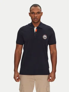 Napapijri Polo E-Clanis NP0A4ID31761 Granatowy Regular Fit - Koszulki męskie - miniaturka - grafika 1