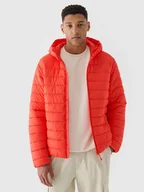 Kurtki i kamizelki sportowe męskie - 4F Kurtka puchowa z syntetycznym wypełnieniem męska - czerwona XL - miniaturka - grafika 1