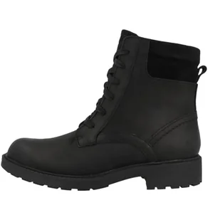 Clarks Orinoco2 Spice damskie kozaki, Black Leather, rozmiar 39,5 EU, Czarna skóra, 39.5 EU - Kozaki damskie - miniaturka - grafika 1