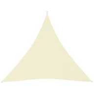 Parasole ogrodowe - VidaXL Żagiel ogrodowy, tkanina Oxford, trójkątny, 6x6x6 m, kremowy 135240 VidaXL - miniaturka - grafika 1
