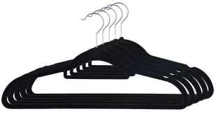 Zestaw czarnych wieszaków na ubrania 100 szt. T8-N05 - Wieszaki do szafy Zestaw czarnych wieszaków na ubrania 100 szt. T8-N05 - Wieszaki do szafy - miniaturka - grafika 1