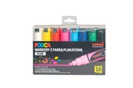 Kredki, ołówki, pastele i pisaki - Zestaw markerów POSCA PC-8K 16 szt w ETUI/OPAKOWANIU - miniaturka - grafika 1